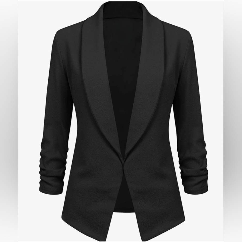 Amy's Closet Black Open-Front Blazer